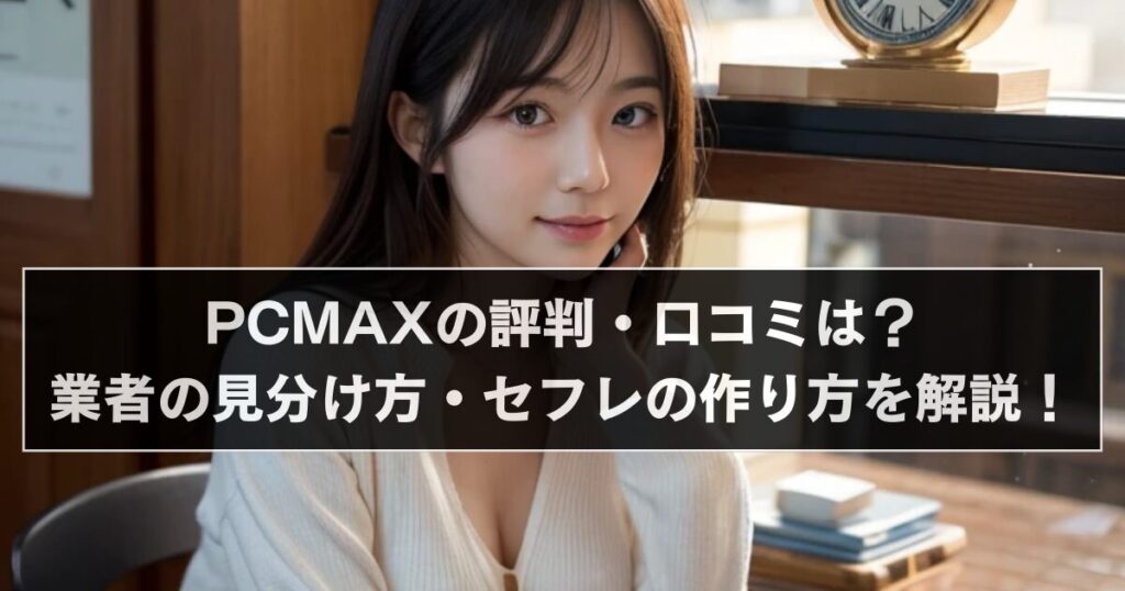 PCMAXの評判・口コミは？業者の見分け方・セフレの作り方を解説