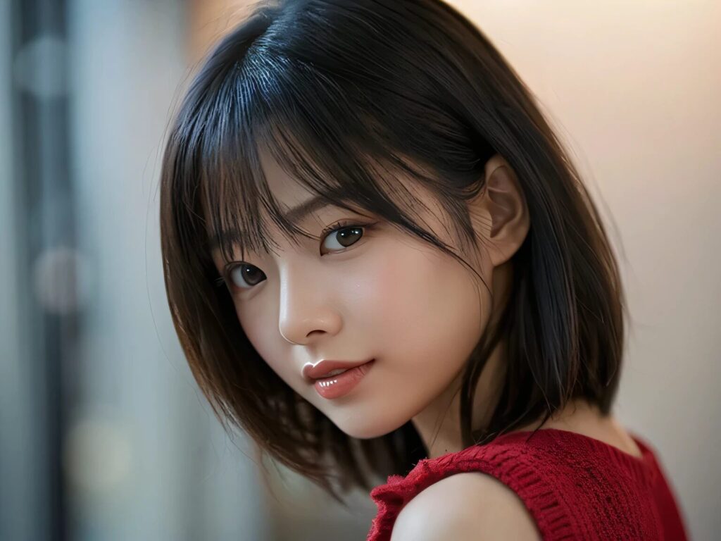 ショートカットの女性