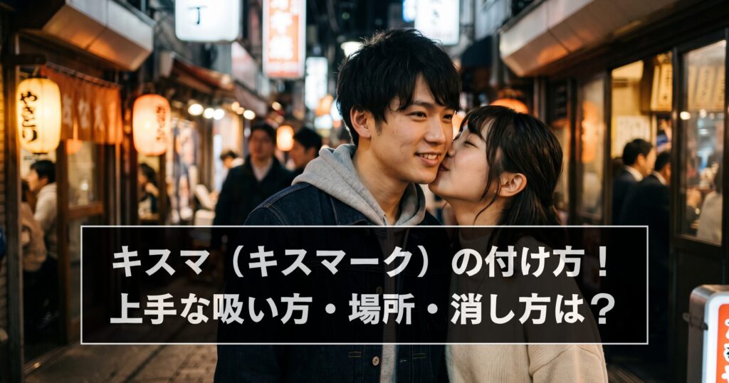 キスマ（キスマーク）の付け方