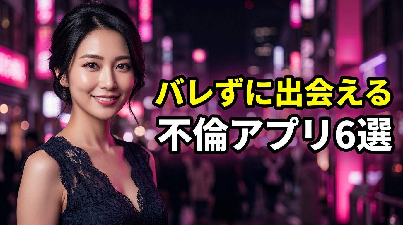 不倫アプリおすすめ6選！既婚者がバレずに出会える出会い系を本音で比較【2026年最新】