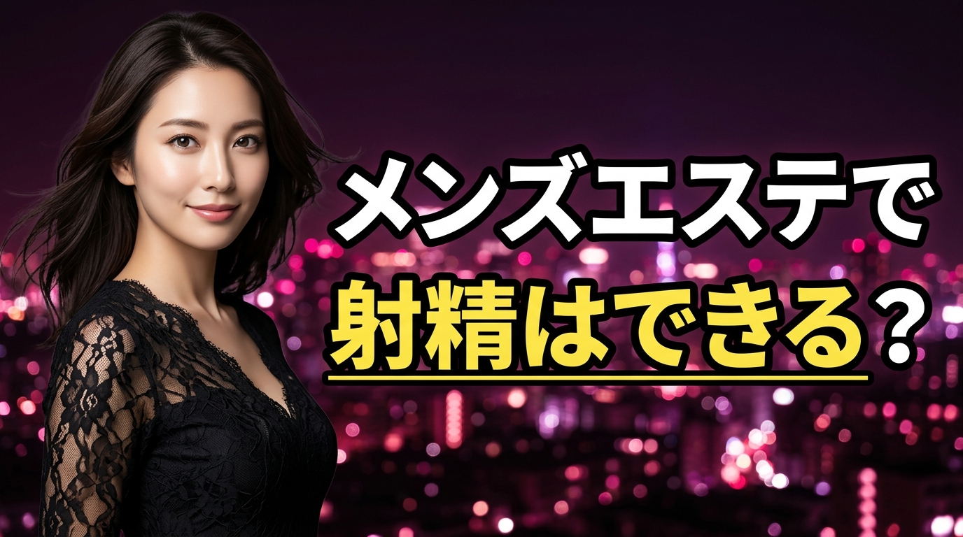 メンズエステで射精はできる?誤爆したときの対処法と抜きあり店の見分け方を徹底解説【2026年最新】