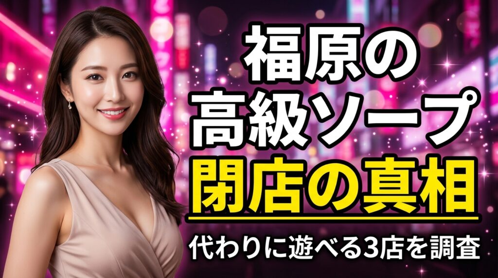 福原アロー(ARROW.c.l.v.)が閉店した理由は？全員NS・NNだった高級ソープの今と乗り換え先3店【2026年最新】