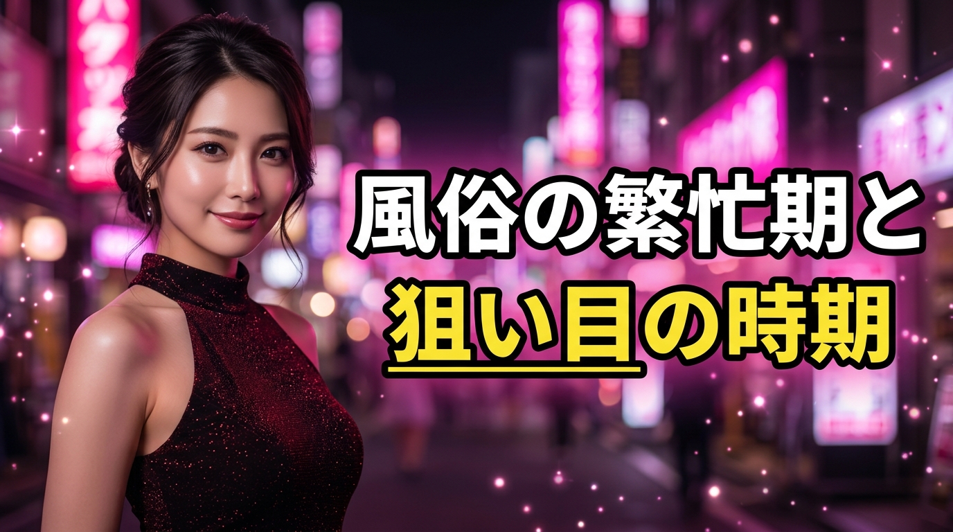 風俗の繁忙期・閑散期はいつ?人気嬢が埋まる時期と安く遊べる穴場日を月別・曜日別に徹底調査【2026年最新】