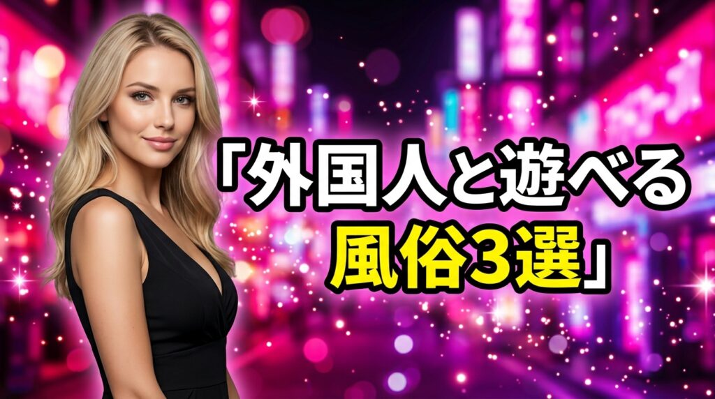 外国人ソープが日本に1軒もない理由とは？金髪・白人と遊べる外人風俗3選＆NN・本番の実態を徹底調査