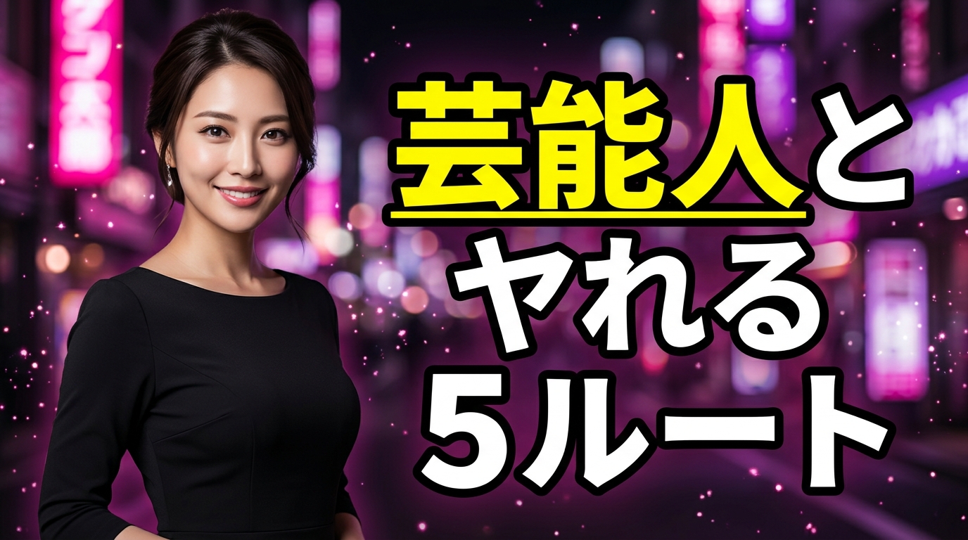 芸能人とセックスする方法はある?枕営業・ギャラ飲みの実態と一般人が芸能人級の美女とヤる5ルート【2026年最新】