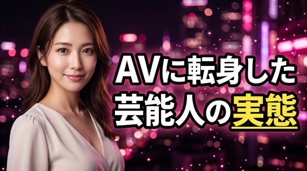 AVに転身した芸能人は誰？元アイドル・グラドルの実例とギャラ・流出デマの裏事情を徹底調査【2026年最新】