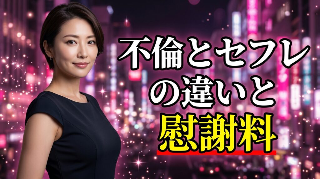 不倫とセフレの違いは？法律では同じ不貞行為になる理由と慰謝料・W不倫のリスク【2026年最新】