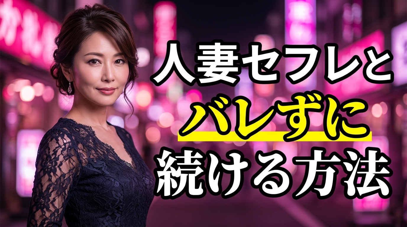 人妻をセフレにする方法!夫にバレずに長続きする連絡頻度・会う場所とトラブル回避のルール【2026年最新】