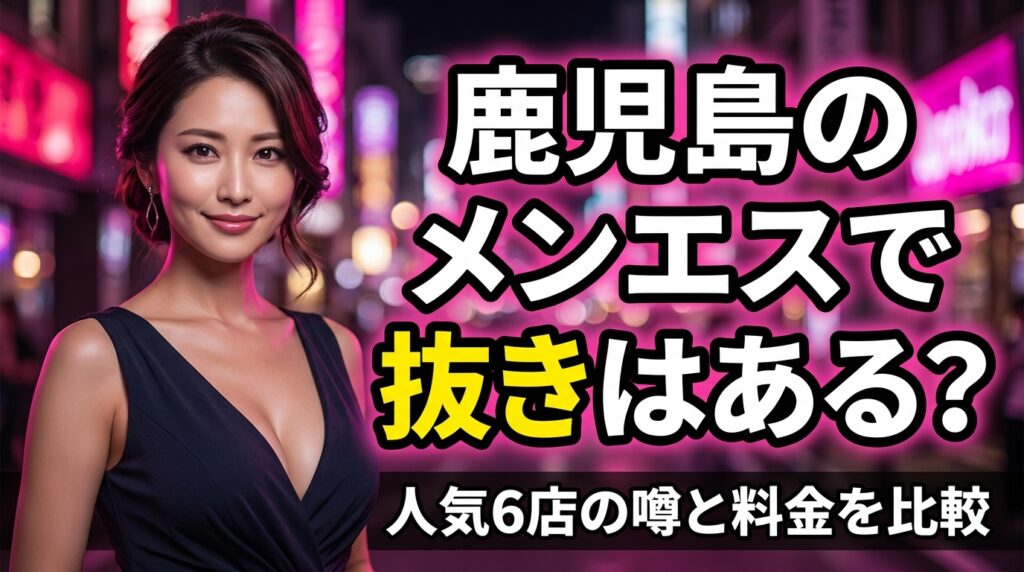 鹿児島のメンエスで抜きはある？天文館・中央駅の人気6店を裏オプ・本番の噂と料金で比較【2026年最新】